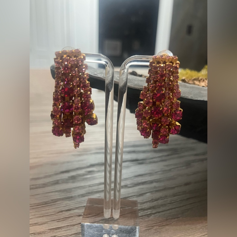Elizabeth Cole Bette Earrings in Pink - Picture 6 of 7